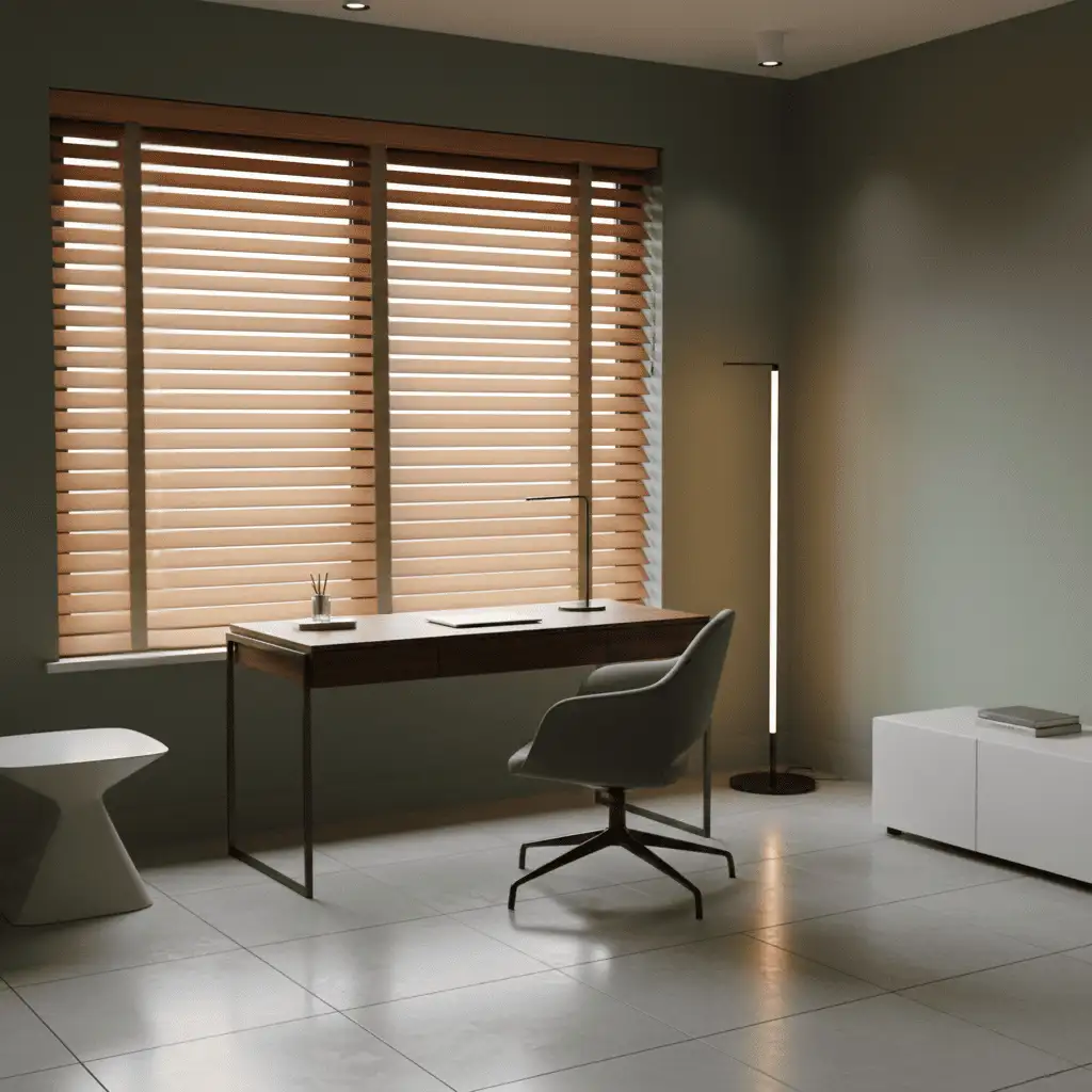 Persiana Madeira Horizontal 50mm - Mel (M²)