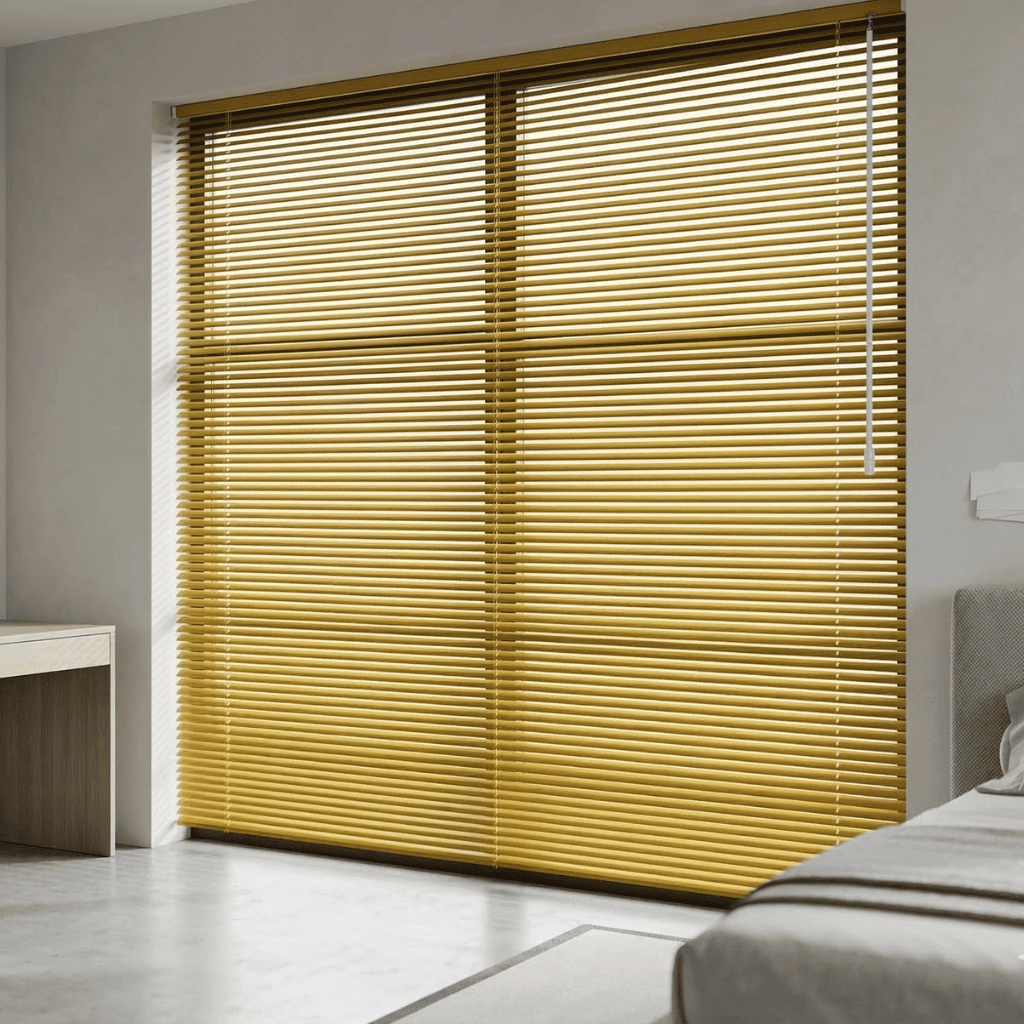 Persiana Horizontal em Alumínio - 0,80 x 1,10 - Amarelo Sol (PRONTA ENTREGA)