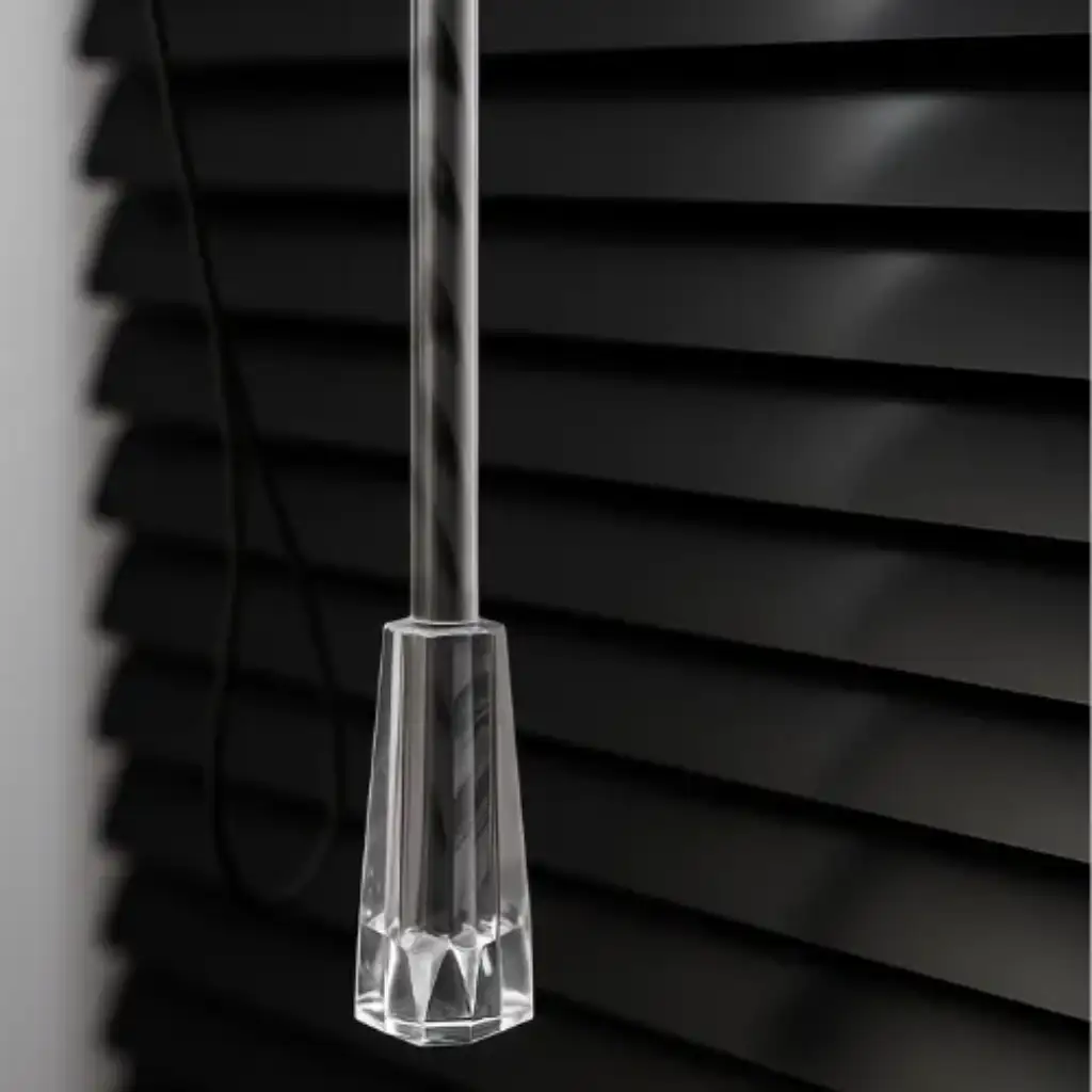 Persiana Preta Horizontal Em Alumínio 25MM - (M²)