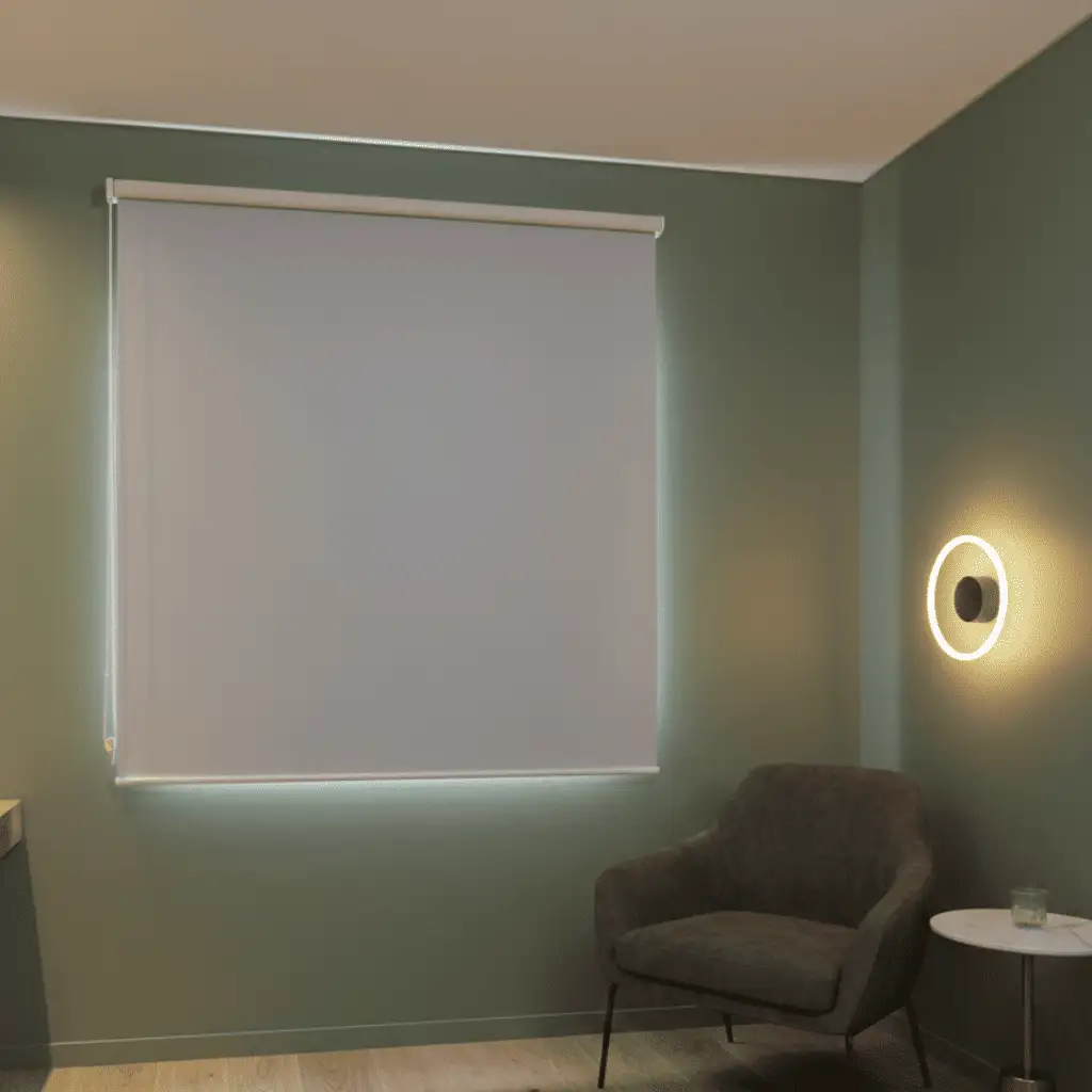 Rolo Blackout PinPoint - Cinza Claro (M²)