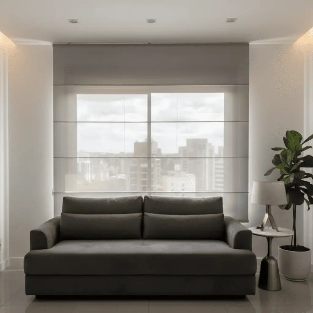 Persiana Romana Tela Solar 5% - Cinza (M²)