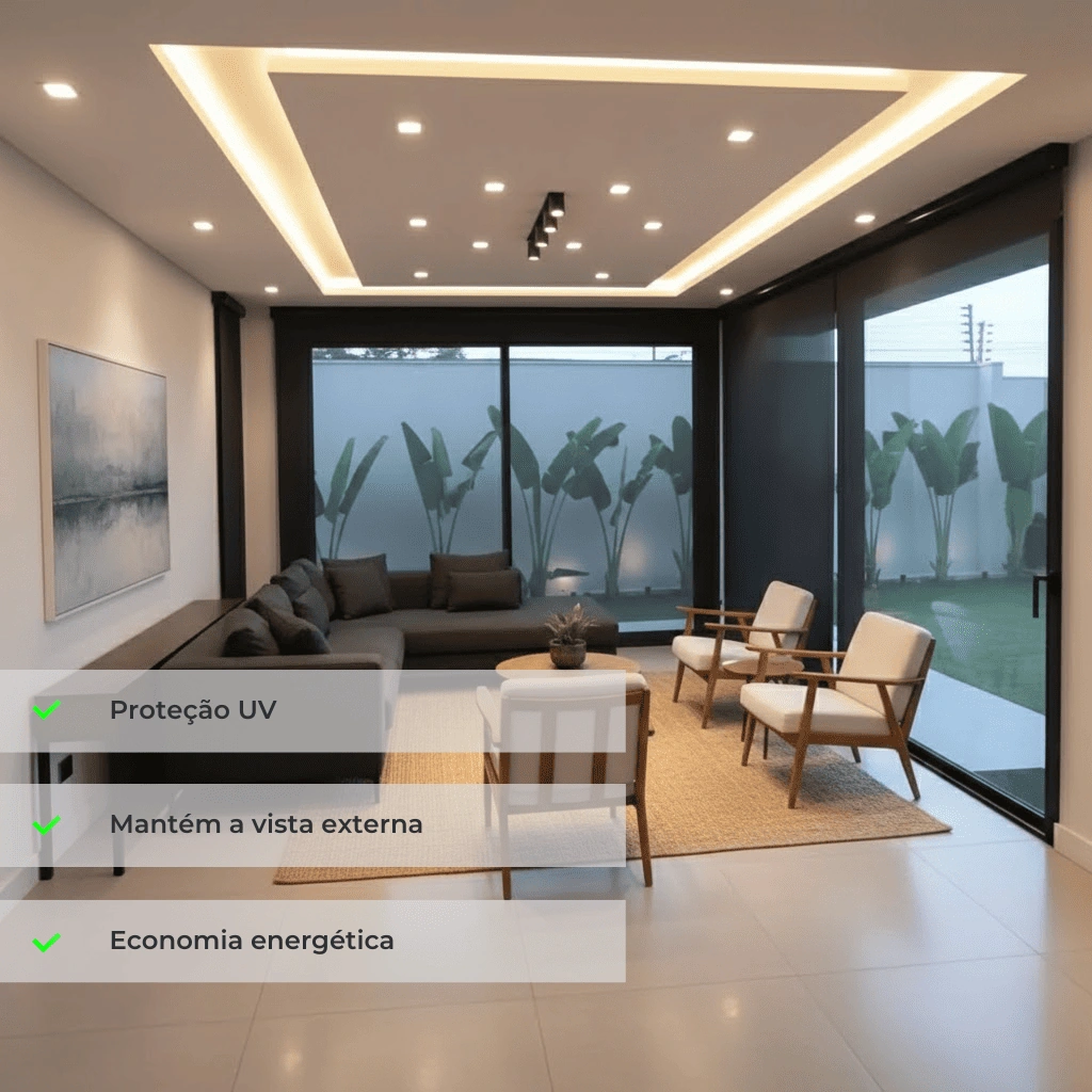 Rolo Tela Solar 5% - Preto (M²)