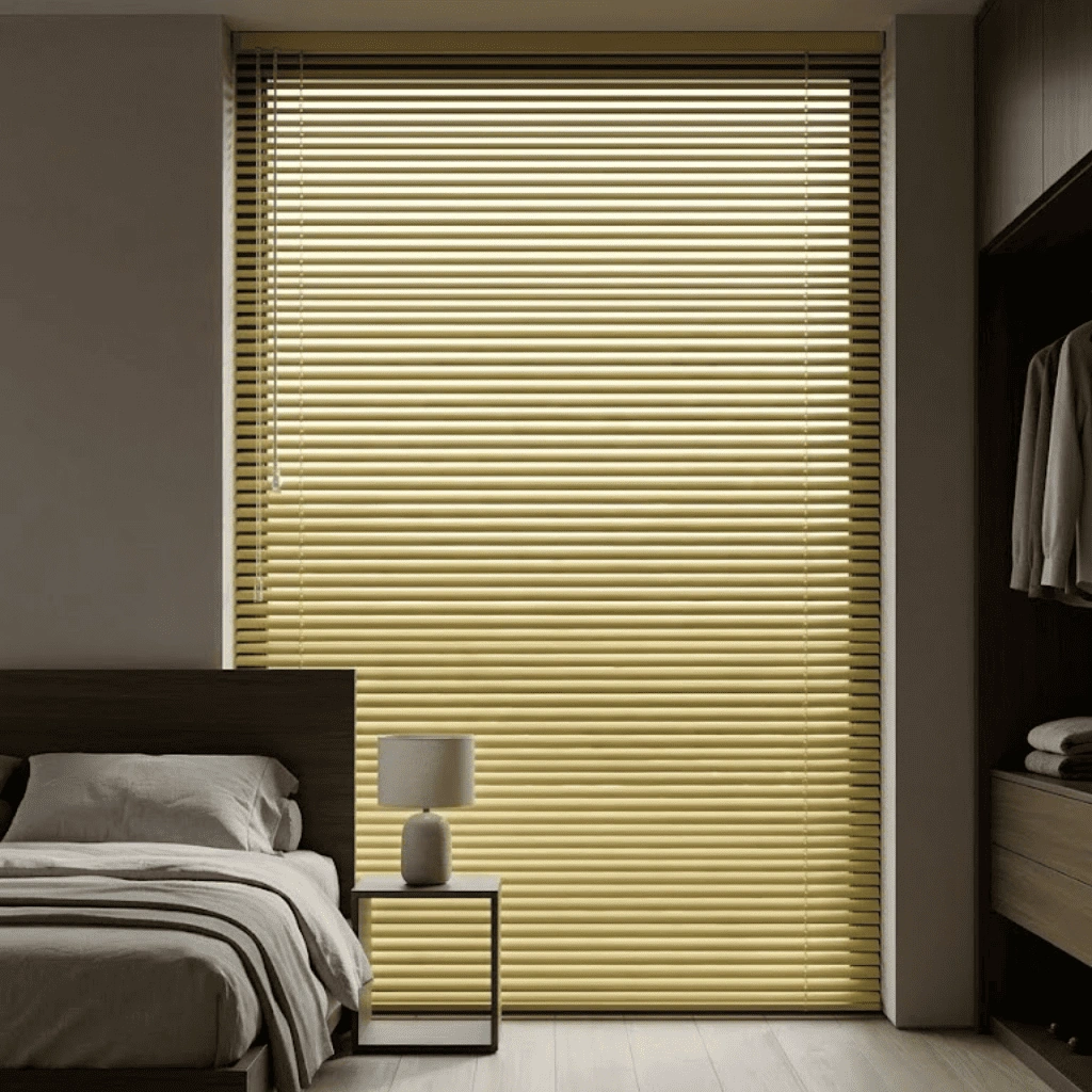 Persiana Horizontal em Alumínio -1,60 x 1,10 - Amarelo Canário(PRONTA ENTREGA)
