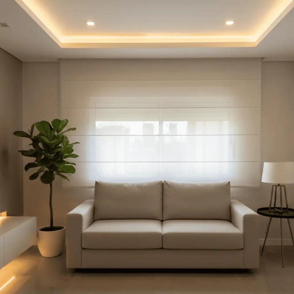 Persiana Romana Tela Solar 3% - Branco