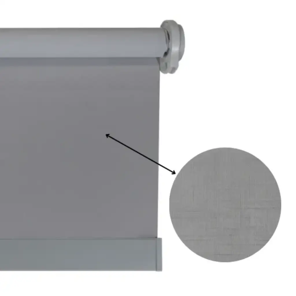 Rolo Blackout Texturizada - Cinza (M²)