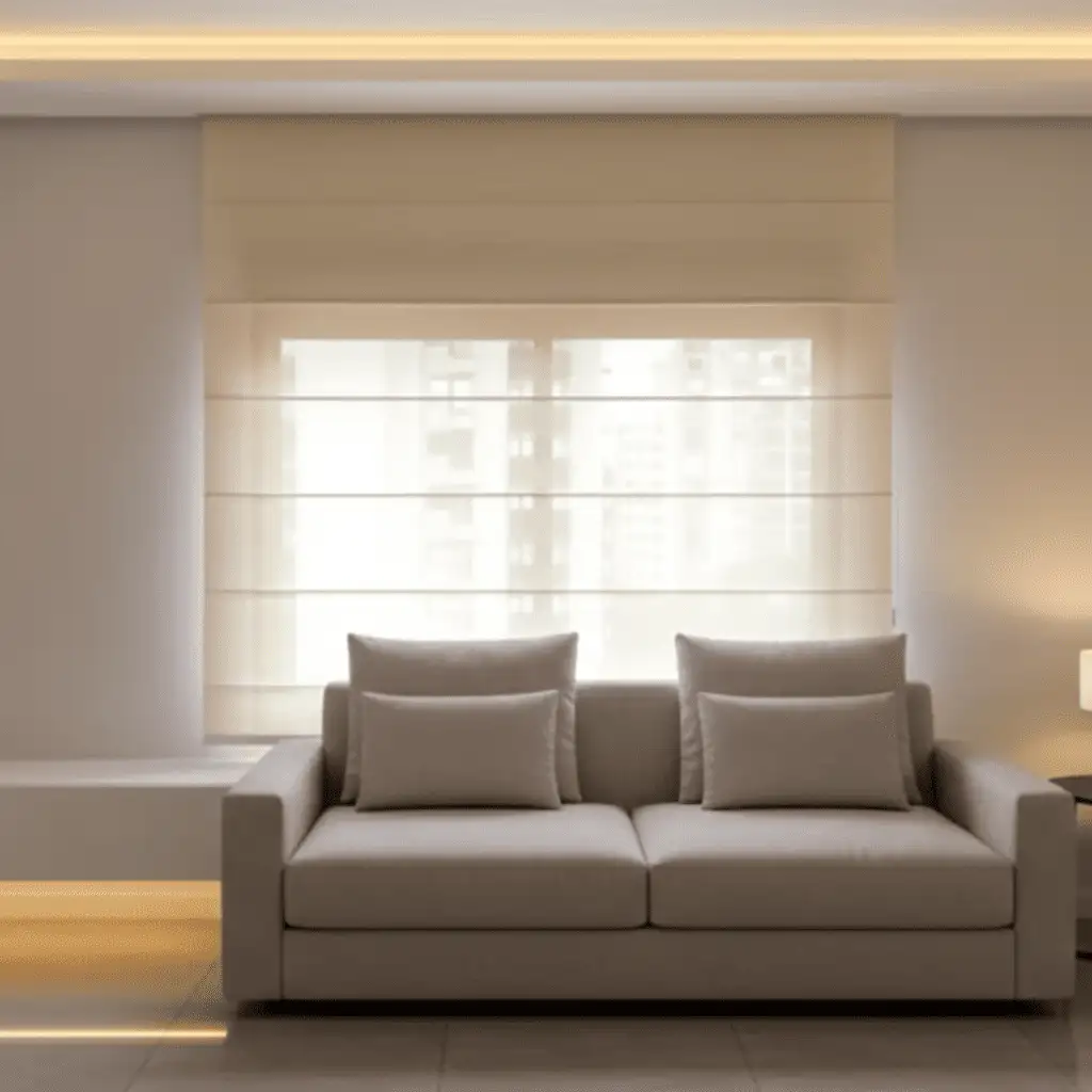 Persiana Romana Tela Solar 5% - Bege (M²)