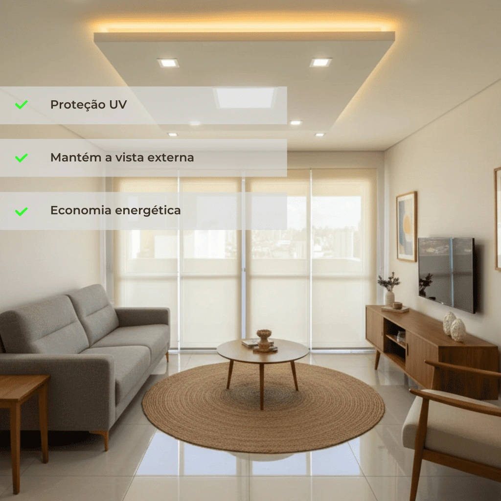 Rolo Tela Solar 5% - Bege (M²)